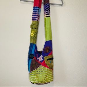 Rising International Cotton Patchwork Hawaii Boho Shoulder Bag